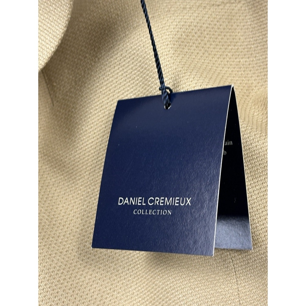 NWT Daniel Cremieux Collections Tan Birdseye Silk/Wool Blazer 46L USA Union Made - Picture 11 of 16